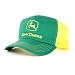 JOHN DEERE GREEN YELLOW TRUCKER HAT CAP MESH FARM ADJ