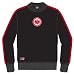 Jako Eintracht Frankfurt Sweatshirt.
Das Logo von Eintracht Frankfurt ist draufgen�ht. An den beiden 
�rmeln sind Streifen in weiss-rot. 
80% Baumwolle / 20% Polyester