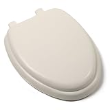 Comfort Seats C1B5E2-01 Deluxe Soft Toilet Seat with Wood Cores, Elongated, Bone