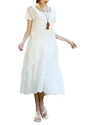 Cotton/Linen Short Sleeves  Dress