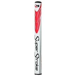 Super Stroke Ultra Slim 1.0 Golf Club Grip, Red/White, 65gm