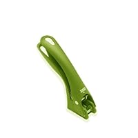 Kuhn Rikon Easy-Squeeze Garlic Press, 7-inch Green