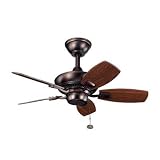 30 Kichler Canfield Bronze Indoor Outdoor Ceiling Fan