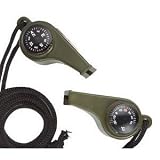 OD Whistle W Compass & Thermometer by Rothco
