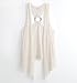 Eyeshadow Womens O Ring Multi Vest - Cream/Bone X Lrg
