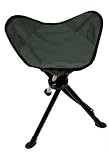 Folding stool, tripod, od green, carrying strap