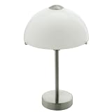 Eglo Tischleuchte TL/1 NICKEL-MATT/WEISS ‘TOPO 1′