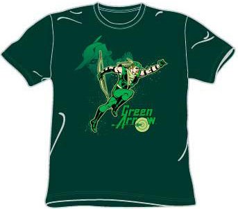  GREEN ARROW IN ACTION DC Comics Adult Hunter Green T-shirt, Medium