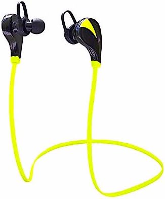 Wireless Bluetooth Stereo Headphones Doers Innovative In Ear Noise Cancelling Lightweight Mini Sport Bluetooth Earbuds Best Headset with Microphone/Running/Exercise/Sports/Sweat-Proof/Black/Yellow