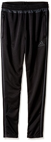 adidas Performance Youth Tiro 15 Training Pants, Black/Dark Grey, Large