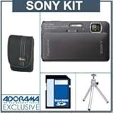 Sony Cybershot DSC-TX10 Digital Camera Kit - Black - with 4GB SD Memory Car ....