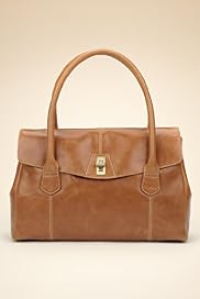 Leather Contrast Stitch Tote Bag