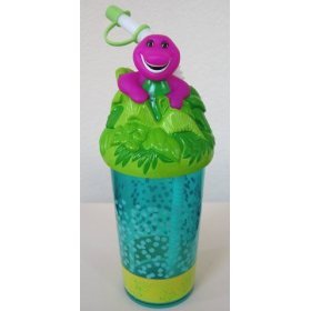 Barney Bottle : Sipping Bottle w/ Straw