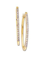 Pair 1/2 CT TW 14K Yellow Gold Diamond Earring