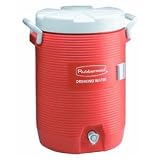 RUBBERMAID COMMERCIAL PROD. Insulated Beverage Container/Water Cooler, Orange, 5 Gallon