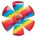Toysmith Phlat Ball XT- Rainbow