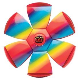 Childrens Toyshop  Sporting Goods : Toysmith Phlat Ball XT- Rainbow