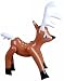 Festive Inflatable Brown Reindeer Christmas Decoration