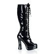 Pleaser Boots Women's ELECTRA-2029 5" Lace-Up Knee Boot Available in 2 Colors