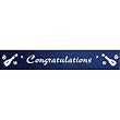 CitiRibbon Congratulations 5/8" (25 yds) Navy
