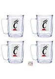 Cincinnati Bearcats Tervis Tumblers 17 oz Mugs - set of 4