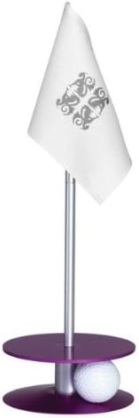 Anne Stone Golf Putt-A-Round White Flag 1 Putting Aid, Purple, Small