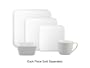BIA Cordon Bleu Carry Out Collection White Square Soup/Salad Bowls Set of 8