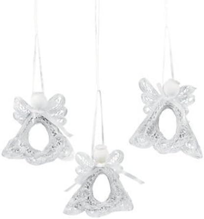Battenburg Angel Photo Frame Ornaments (12 Pack)