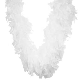 Chandelle Feather Boa 72"-White