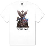 Gorillaz - Slow Boat to Hades Specialty Products T-Shirt, L - White