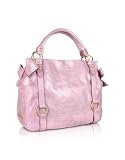 Miu Miu Side Bows Lilac Leather Tote Bag Miu Miu Side Bows Lilac Leather Tote Bag