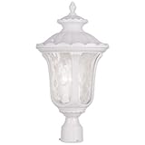 Livex Lighting 7859-03 Oxford 3 Light Outdoor Post Head, White by Livex Lighting [並行輸入品]
