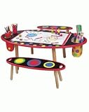 Alex Super Art Table with Paper Roll and Two Benches