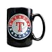 Texas Rangers 15oz Black Ceramic Mug