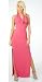 Backless Sexy Long Evening Club Cocktail Halter Dress from Hot Fash Dresses - TONIGHT Fuchsia