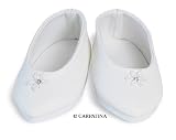 White Dressy Communion Doll Shoes ~ Fits 18" American Girl Dolls