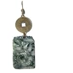Jade Pendant 10 Animal Green White Dragon Carved Coin Crystal Healing 4