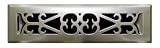 GREYSTONE HOME PRODUCTS LLC APFRSNV212 PLASTIC LOUVER FLOOR REGISTER - 2" x 12" SATIN NICKEL