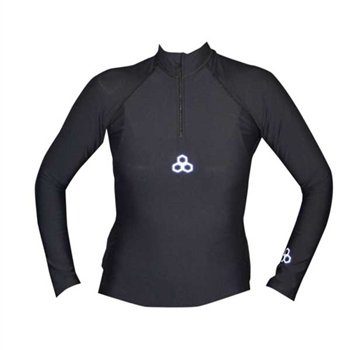 McDavid Boys Core Layer Thermal Long Sleeve Compression Shirt (Black, Small)