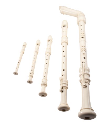 Smart Recorder Set SM-605BWH Ivory White (Bass, Tenor, Alto, Sporano, & Sopranino)