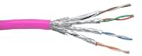 InLine Patchkabel, Cat.6, S-STP/PIMF, AWG27, PVC, 100m pink