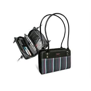 Pacific Design Chloe Dao Mobile Technology Handbag for Nintendo DS Lite/PlayStation Portable - Blue/ Red Stripe