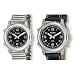 Unisex Sport Talking Watch Time, Day and Date, Black Face w/ Leather Band