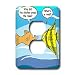 Rich Diesslins Funny General - Editorial Cartoons - Fish Musing - Light Switch Covers - 2 plug outlet cover