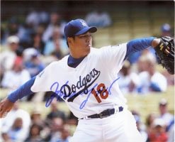 Kuroda, Hiroki (Los Angeles Dodgers) Autographed/Hand Signed 8x10 Photo