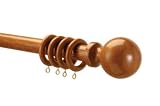 New 300cms antique pine Wooden Curtain Pole / Poles / Rod / Rail