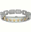 Stainless Steel Two Tone Bracelet - 8.5'' long