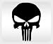 Punisher Black Sticker Decal