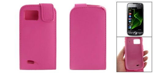 Gino Purple Pink Faux Leather Case Pouch for Samsung i8000 Omnia 2