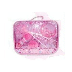 Girls Boutique Fun DRESS UP TRUNK Princess Set - 7 Fun Items (Wings, wand, shoes, Tutu Skirt, Tiara Crown, bracelet and necklace set) - In Nice Trunk Case Set! perfect to take to grandmas!